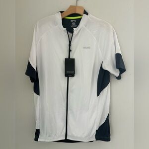 ARSUXEO Men’s Cycling Jersey Short Sleeve Size Large Full Zip Quick-Dry NWT!